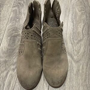 Vince Camuto Taupe Suede Ankle Boots